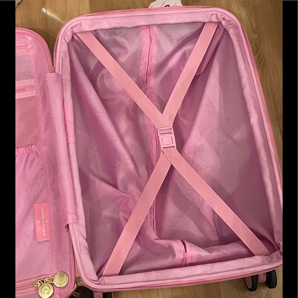 Stoney Clover Lane Pink Hard-Side Carry-On Luggage - Picture 9 of 9